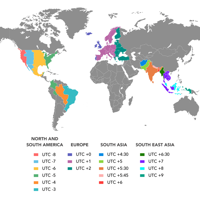 it time zones in outsourcing image