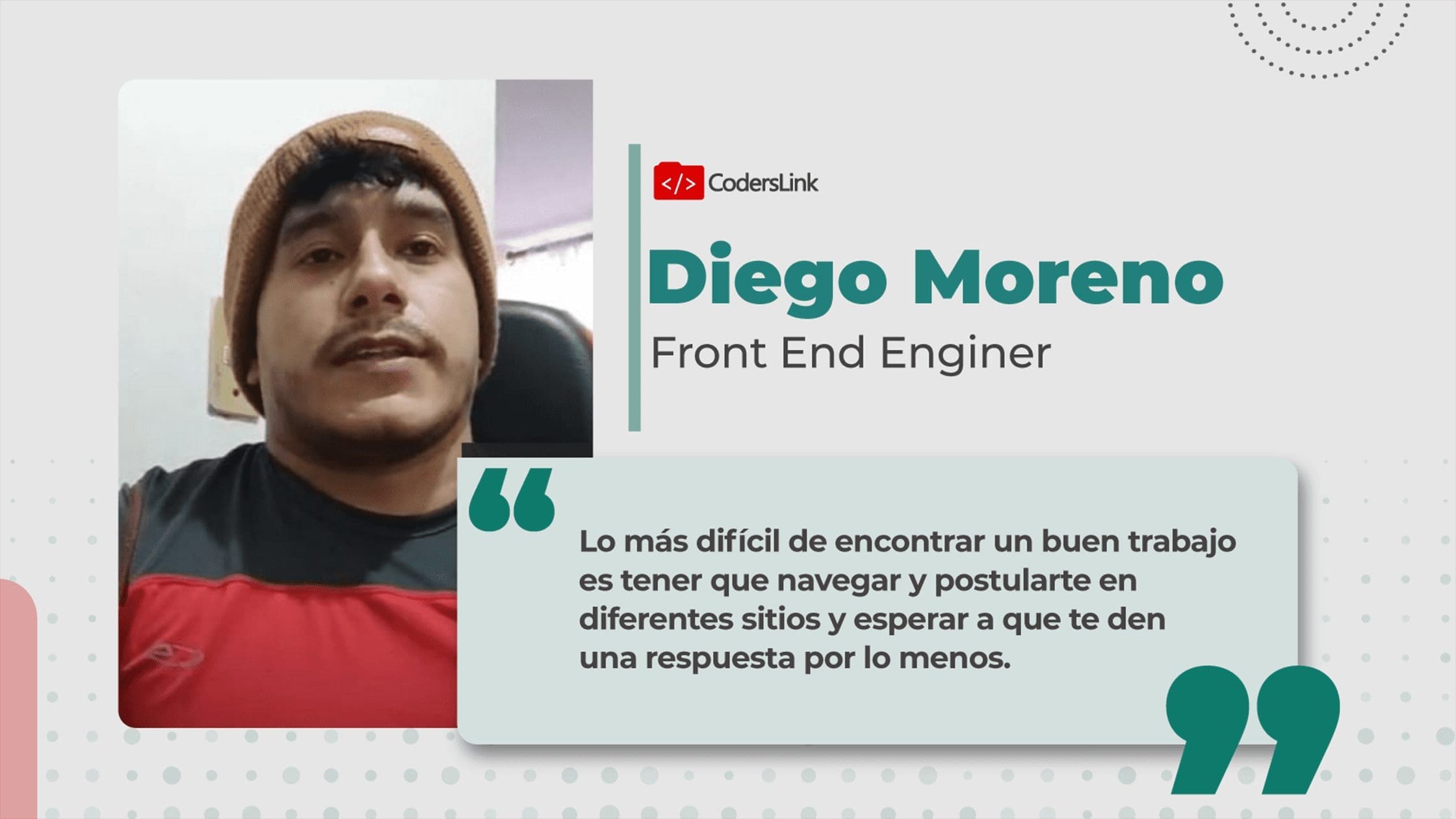 Diego Moreno Front End Software Engineer