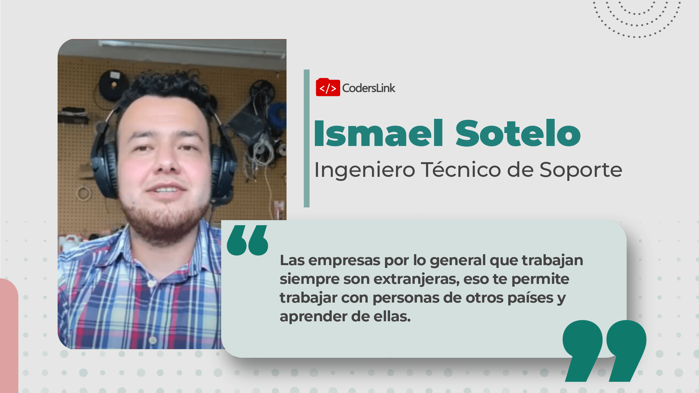 Ismael Sotelo Ingeniero Técnico de Soporte en Particle