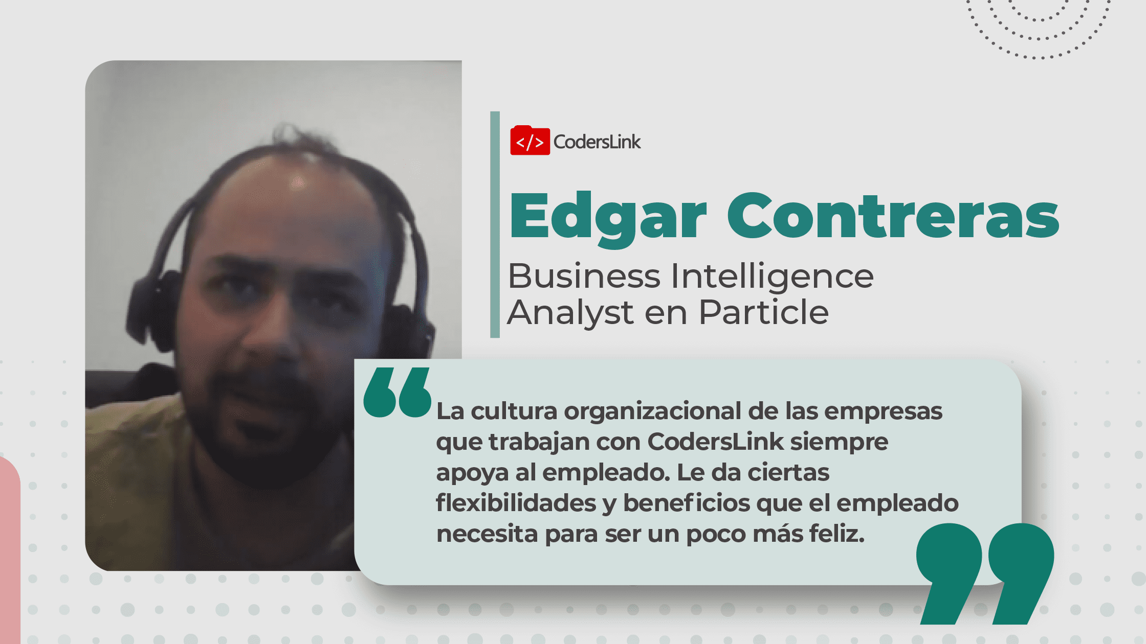 Edgar Contreras Business Intelligence Analyst en Particle